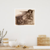 Poster Mme Jane Morris Reclining on Sofa (Cuisine)