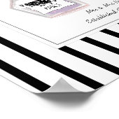 Poster Mme & Mme Bouteilles de parfum Mariage personnalis (Coin)