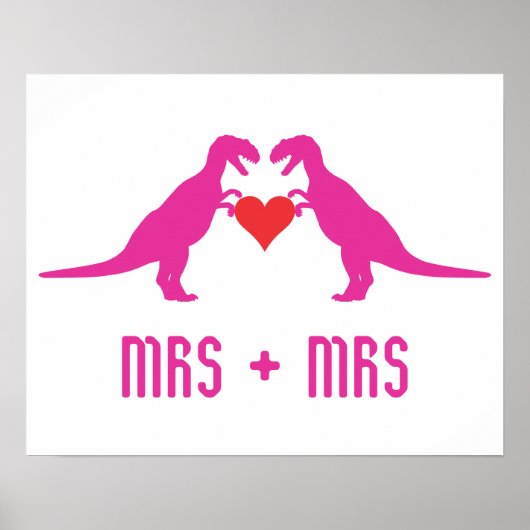 Poster Mme+Mme - L'amour c'est l'amour Dinosaures (Devant)
