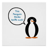 Poster Mme Penguin Dit Que Les Tarifs Chauffent (Devant)