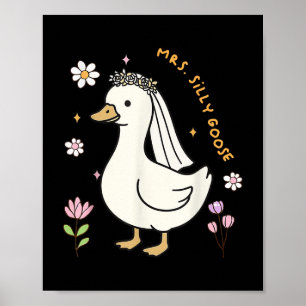 Poster Mme Silly Goose Future Mariée Mariage Marié Tante