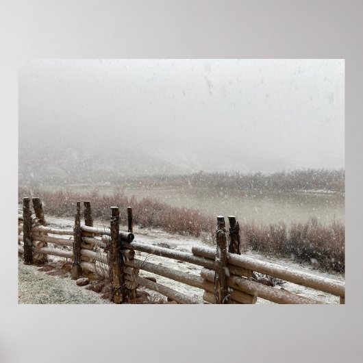 Poster Moab Snow (Devant)