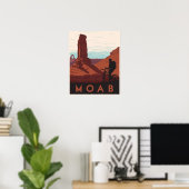 Poster Moab, Utah (Bureau à domicile)