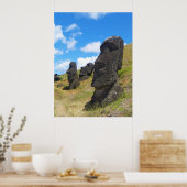 Poster Moai à l'île de Pâques de Rano Raraku (Cuisine)