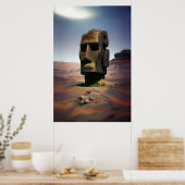 Poster Moai de Mars Wombott (Cuisine)