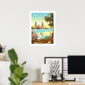 Poster Mobile Alabama vintage (Bureau à domicile)
