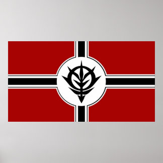 Poster Mobile Suit Gundam Principauté de Zeon