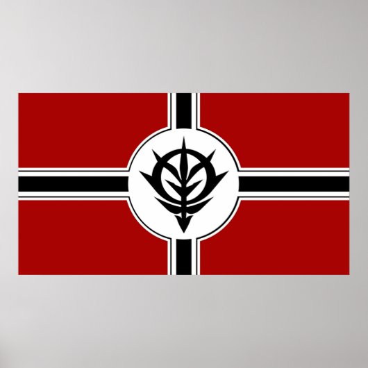 Poster Mobile Suit Gundam Principauté de Zeon (Devant)