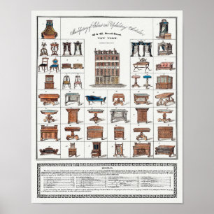 Poster Mobilier vintage