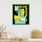 Poster Mobilisation du Michigan ~ Emploi Vintage Ad (Cuisine)