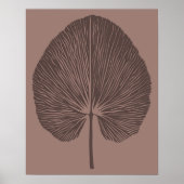Poster Mocha Brown Mocha minimaliste chaud Imprimer (Devant)