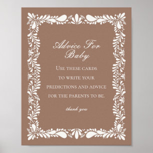 Poster Mocha Brown Talavera Carrelage Conseils pour Baby