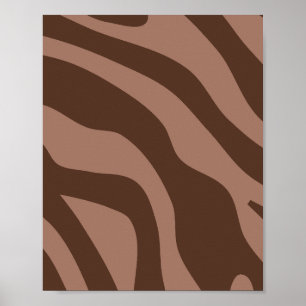 Poster Mocha Mousse Abstrait rétro 03