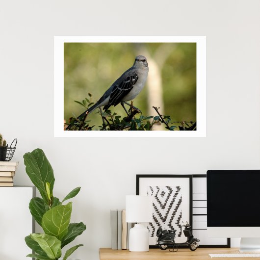 Poster mocking bird (Bureau à domicile)