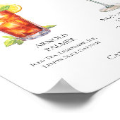 Poster Mocktail de mariage tropical Arnold Palmer Lemon D (Coin)