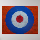 Poster Mod Cible avec arrière - plan Scooter (Devant)