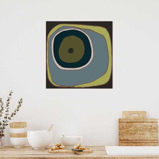 Poster Mod Circle 1 - Art Print (Cuisine)