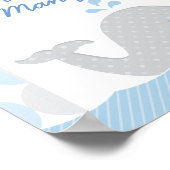 Poster Mod Whale Devine Combien De Garçon Baby shower Jeu (Coin)