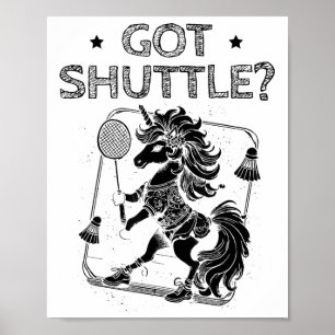 Poster Mode Badminton sur raquette de volant 