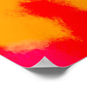 Poster Mode Boho rouge. Tapis persan. Couche d'aquarelle (Coin)