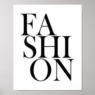 Poster MODE - Citation de typographie élégante et stylée