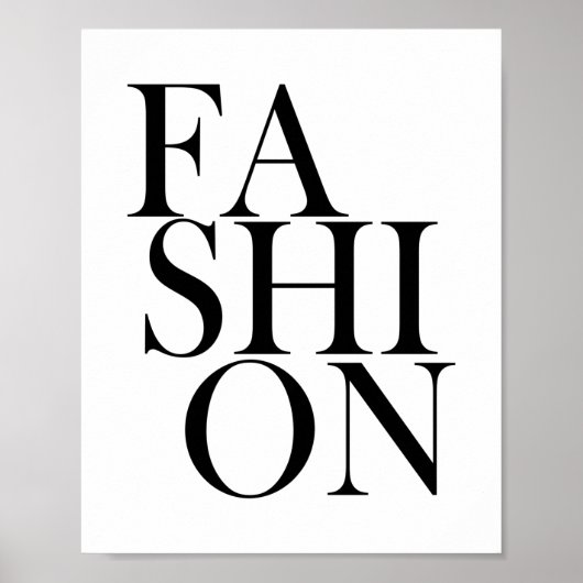 Poster MODE - Citation de typographie élégante et stylée (Devant)