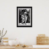 Poster Mode d'art pop afro rétro (Cuisine)