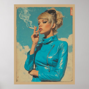 Poster Mode de Fumage Retro Glam