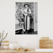 Poster Mode de golf féminin des années 1920 (Cuisine)