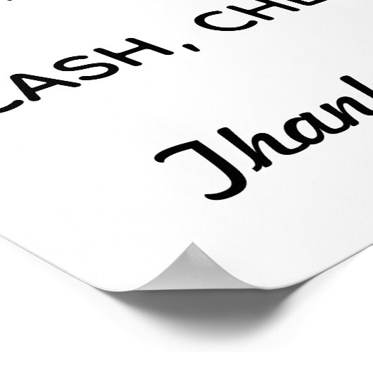 Poster Mode de paiement (Coin)