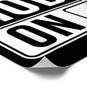Poster Mode De Sécurité Sur La Sécurité Drôle (Coin)
