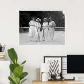 Poster Mode de tennis des années 1920 (Bureau à domicile)