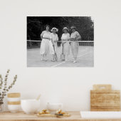 Poster Mode de tennis des années 1920 (Cuisine)