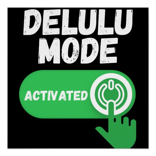 Poster Mode Délire Activé | Drôle Gen Z (Devant)