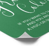 Poster Mode d'enseignement du mariage vert de couleur de  (Coin)