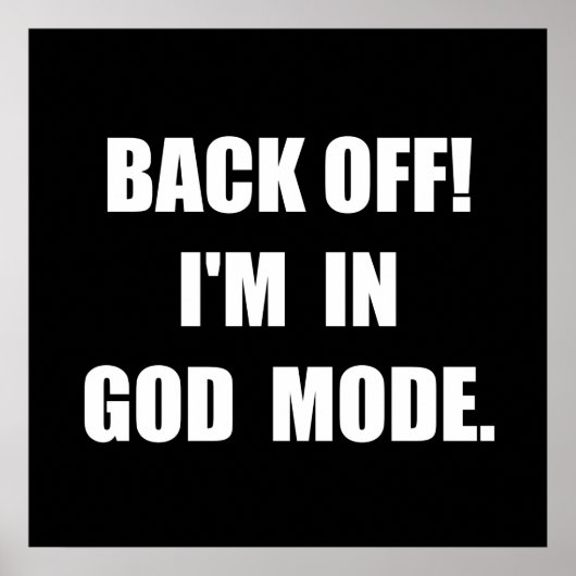 Poster Mode Dieu (Devant)