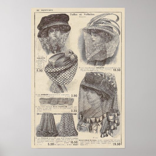 Poster Mode Edwardienne 1910 (Devant)