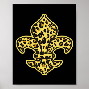Poster Mode Empreinte de léopard tendance Motif animal Fl