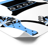 Poster Mode en bleu (Coin)