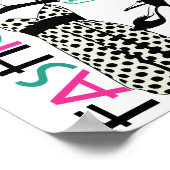 Poster Mode en points noirs et blancs (Coin)