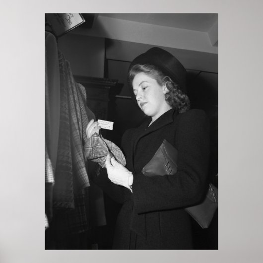 Poster Mode féminine, années 1940 (Devant)