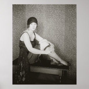 Poster Mode Flapper, 1922. Photo Vintage