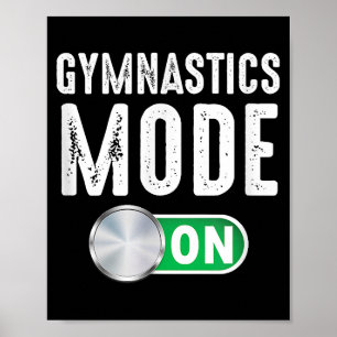 Poster Mode Gymnastique Sur Gymnaste Cool Entraîneur Athl