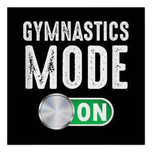 Poster Mode Gymnastique sur l'athlète Cool Gymnaste
