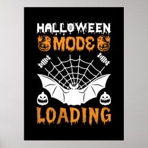 Poster Mode Halloween Chargement Anniversaire