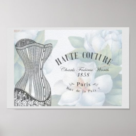 Poster Mode Haute Couture vintage (Devant)