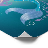 Poster Mode Illustratie Zee Zeemeermin (Hoek)