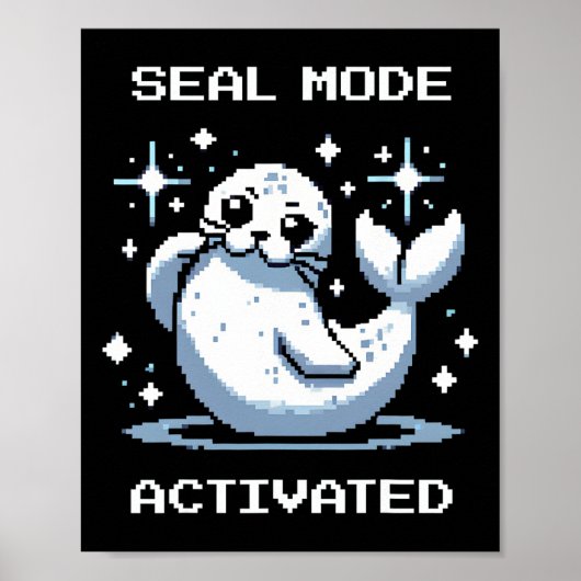 Poster Mode Jointure Activé Pixel Art Jointure Style Rétr (Devant)
