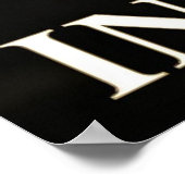 Poster Mode Luxueuse Tigre Blanc (Coin)