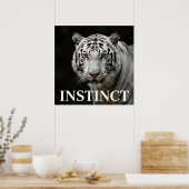 Poster Mode Luxueuse Tigre Blanc (Cuisine)